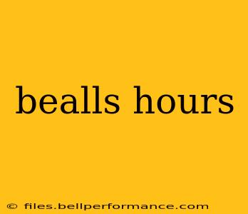 bealls hours