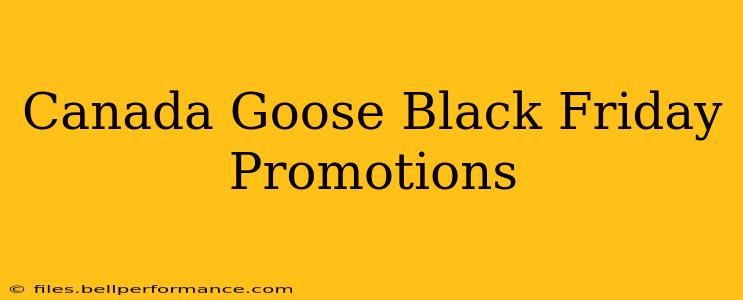 Canada Goose Black Friday Promotions