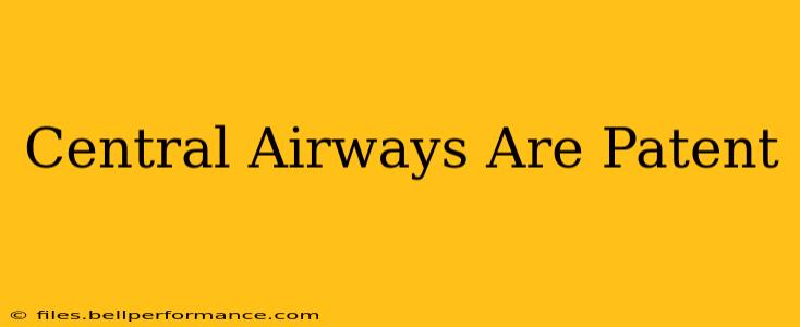 Central Airways Are Patent