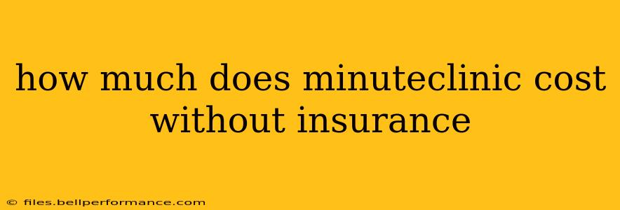 how much does minuteclinic cost without insurance