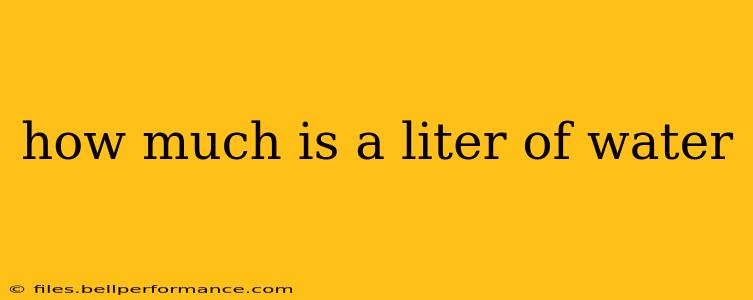how much is a liter of water