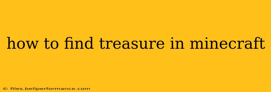how to find treasure in minecraft
