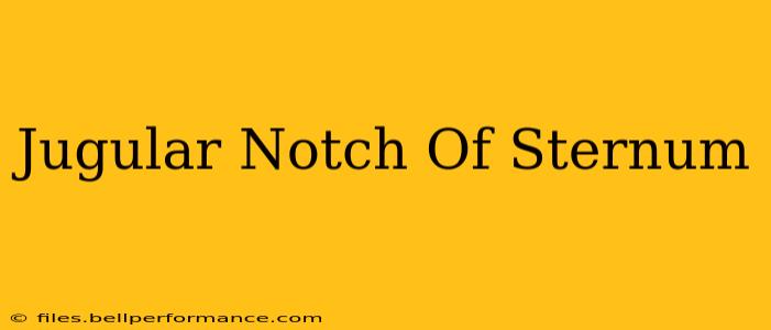 Jugular Notch Of Sternum