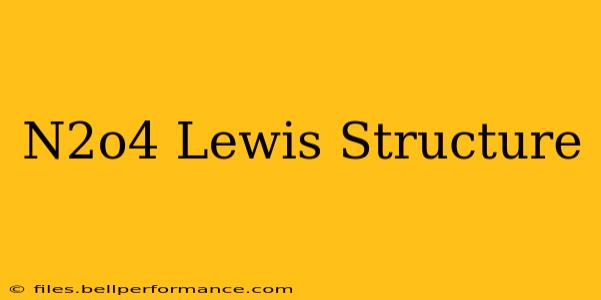 N2o4 Lewis Structure
