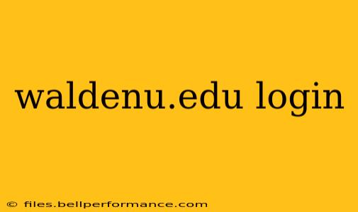 waldenu.edu login