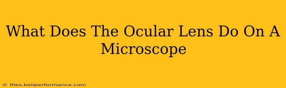 What Does The Ocular Lens Do On A Microscope