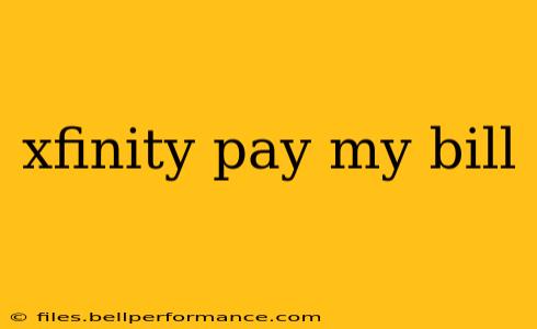 xfinity pay my bill