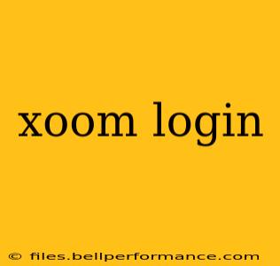 xoom login